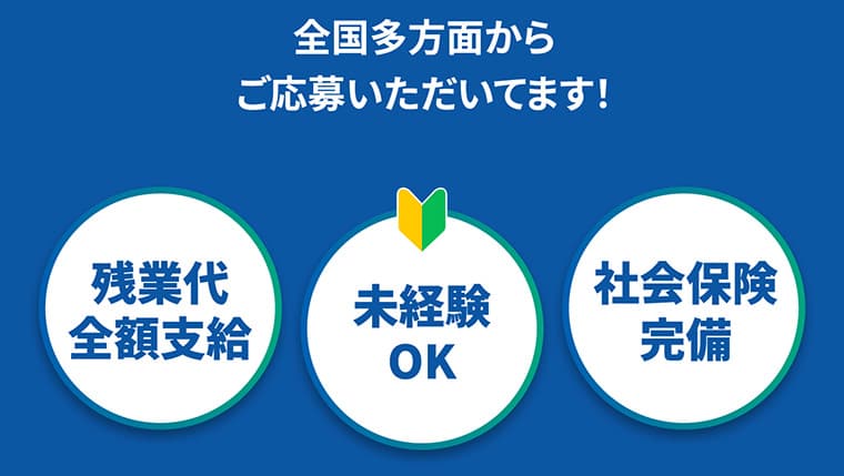 全国多方面からご応募いただいてます!